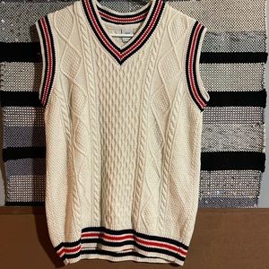 Urban Outfitters Knit Vest with Red and Black Accents